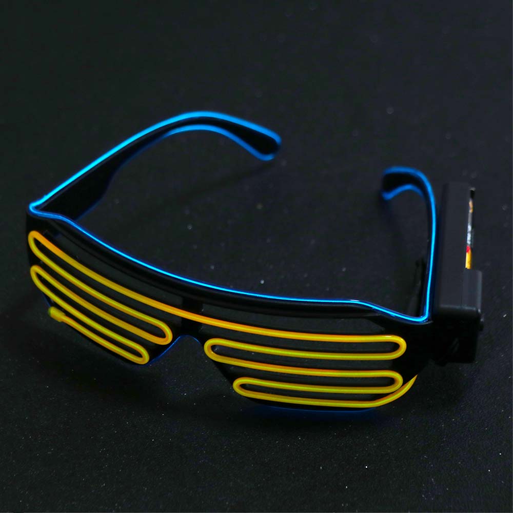 Wireless LED Glowing Glasses C - Glow In The Dark Party Glasses ulasan dan harga