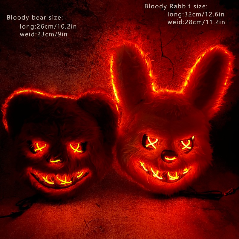 Halloween Cosplay Party Lumino - Led Purge Mask Halloween ulasan dan harga