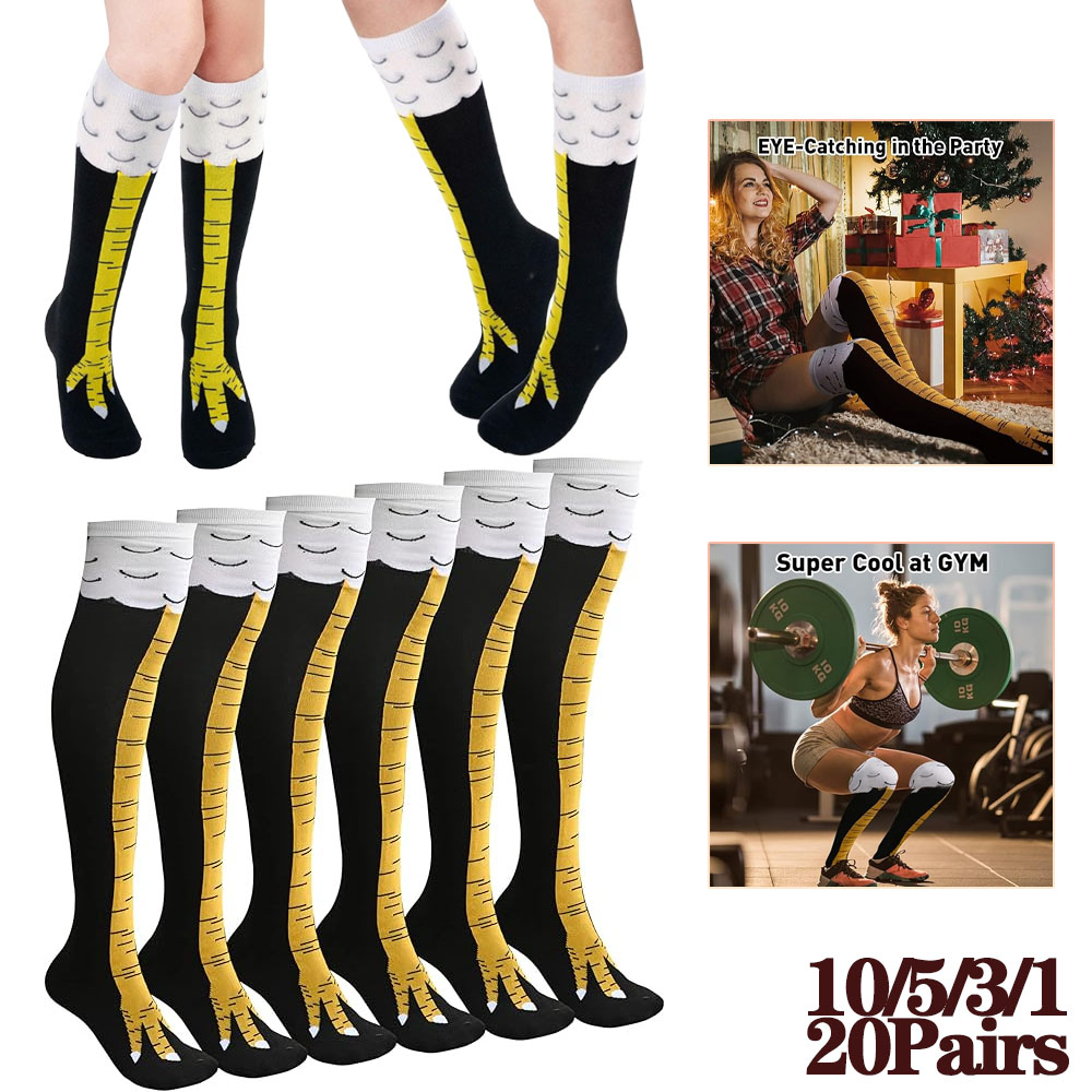 1-20Pairs Funny 3D Chicken Cla - Funny Chicken Leg Socks ulasan dan harga
