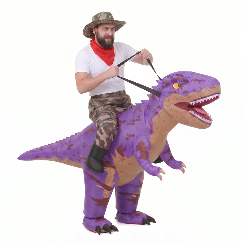 Funny Camo purple T-Rex Inflat - Costumes ulasan dan harga