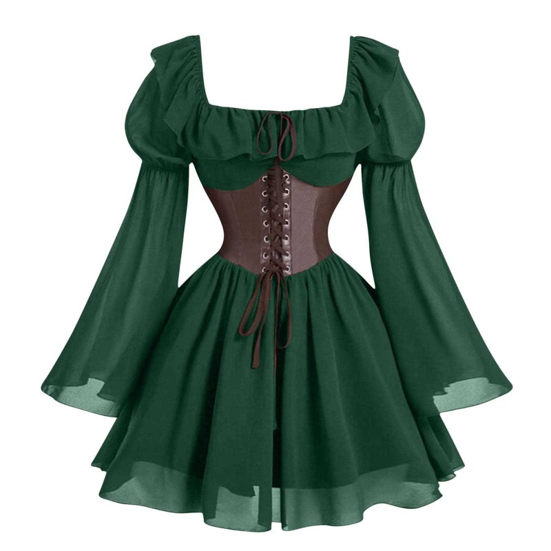 Renaissance Period Medieval Ne - Medieval Renaissance Dress Women ulasan dan harga