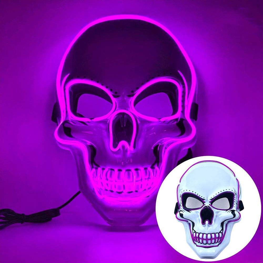 Fashion Horror Halloween Skull - Led Purge Mask Halloween ulasan dan harga