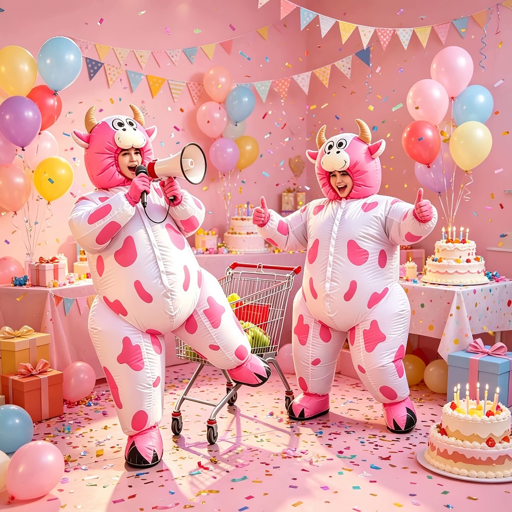 Funny Inflatable Pink Cow Cost - Costumes ulasan dan harga