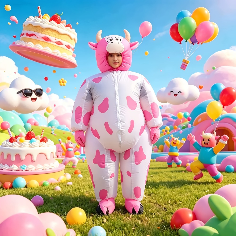 Funny Inflatable Pink Cow Cost - Costumes ulasan dan harga