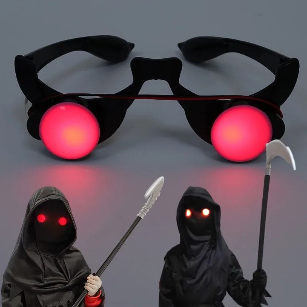 Funny ABS LED Eyewear Light-Up - Glow In The Dark Party Glasses ulasan dan harga