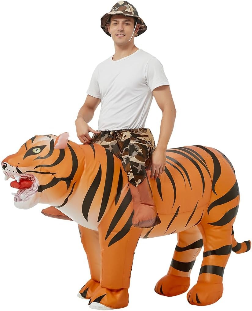 Inflatable Tiger Costume for A - Costumes ulasan dan harga