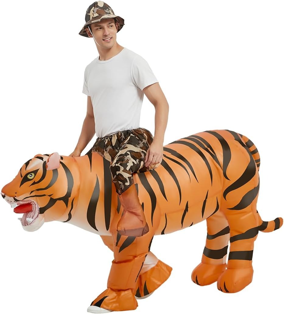 Inflatable Tiger Costume for A - Costumes ulasan dan harga