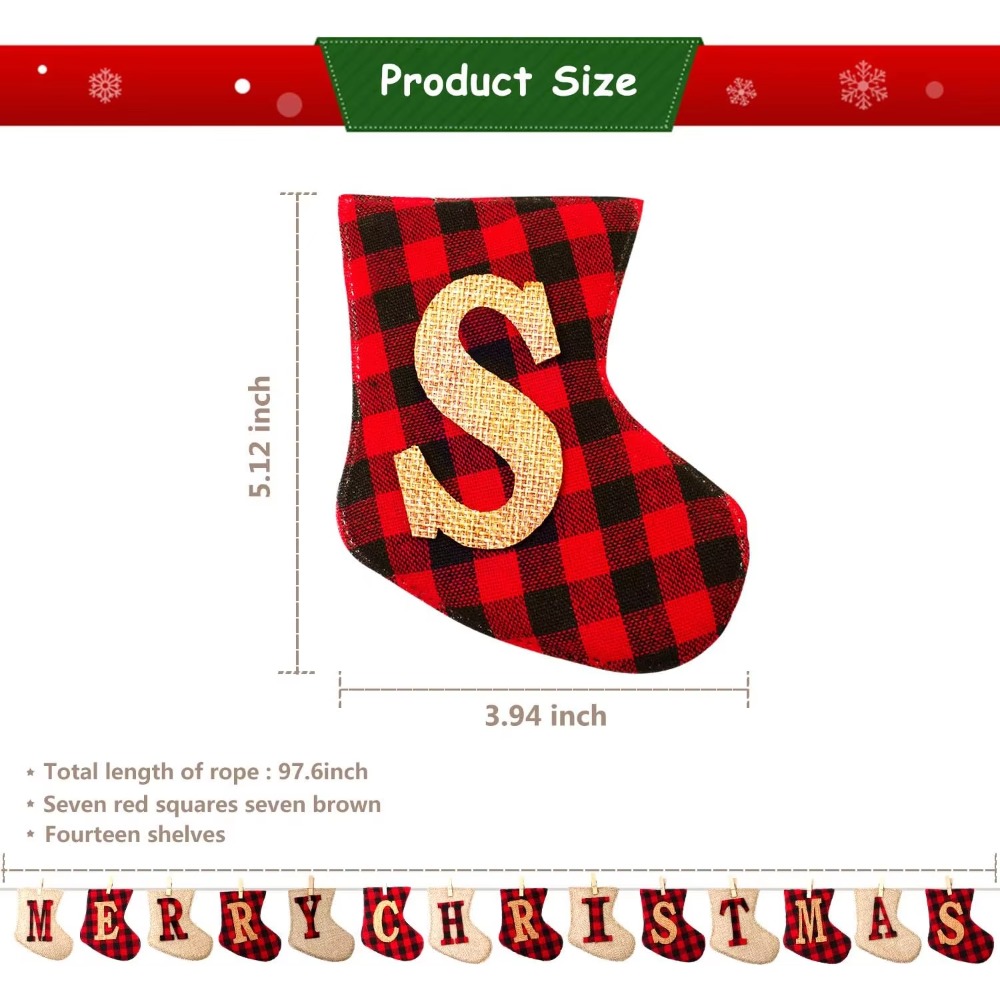 Sock-shaped Christmas Hanging  - Party Supplies ulasan dan harga