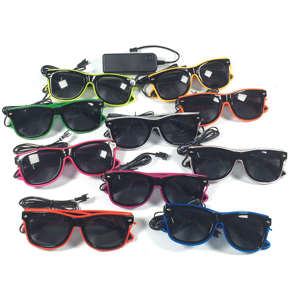 1PC Flashing EL Wire Led Glass - Glow In The Dark Party Glasses ulasan dan harga